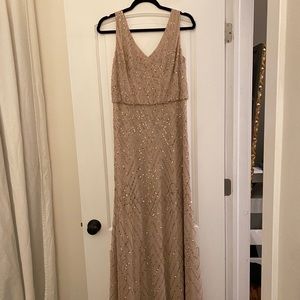 Blaise Blush Beaded Maxi Dress BHLDN Bridesmaid